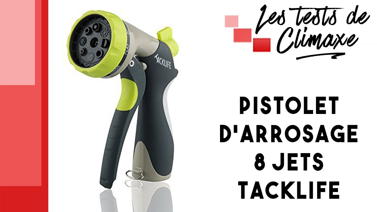 Ferrestock Pistolet D’Arrosage 8 Fonctions – Ergonomique, Jet Réglable, Bleu – Idéal Jardin & Terrasse