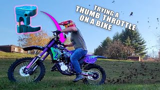 Full Throttle on The Grape Ape! YZ144 Test Riding! (I put a thumb Throttle on it)