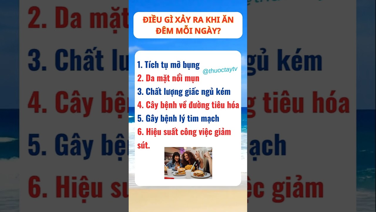 Tại sao không nên ăn ĐÊM 