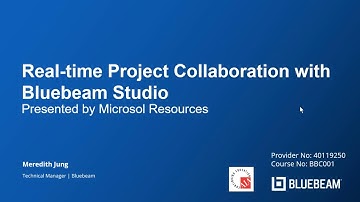 Real-time Project Collaboration with Bluebeam Studio presented by Microsol Resources