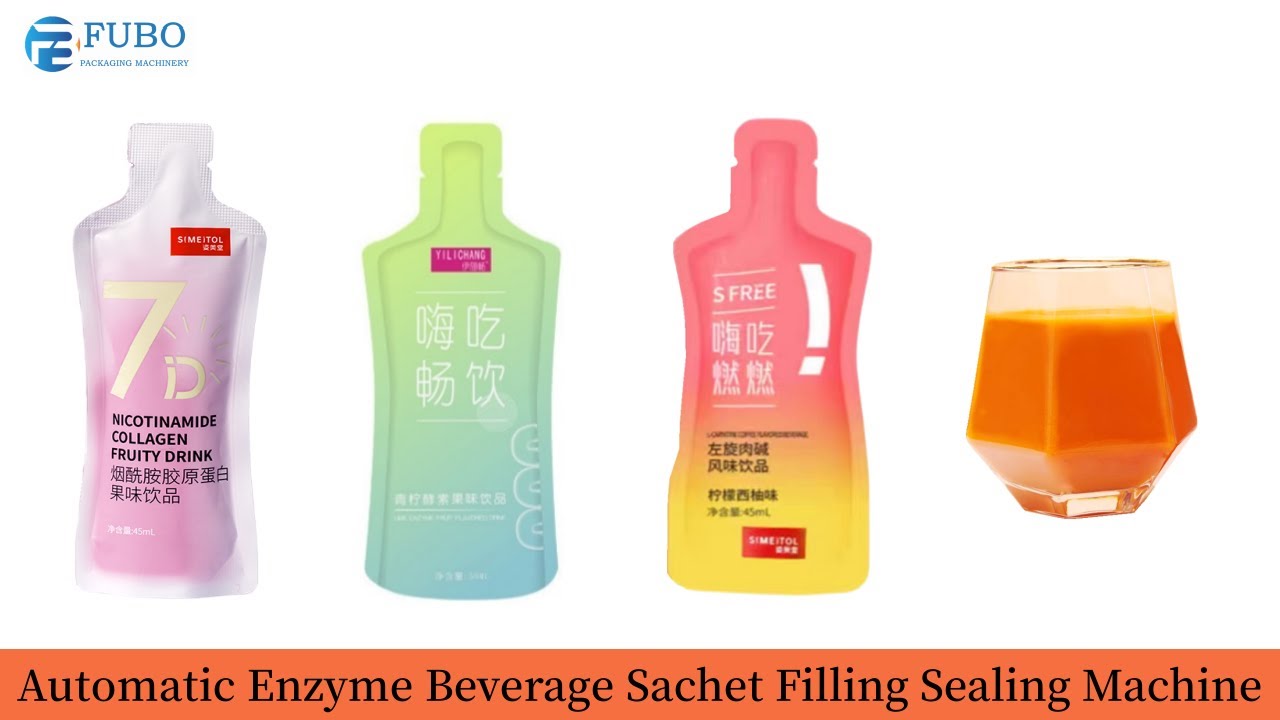 Automatic enzyme beverage sachet filling sealing machine premade pouch packing machine YouTube