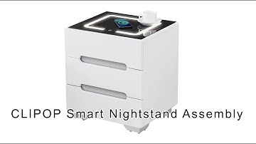 How to assemble the Clipop Erinn Modern LED nightstand?