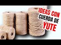 2 IDEAS fáciles con ♻️reciclaje utilizando CUERDA de YUTE | SHOW DE MANUALIDADES