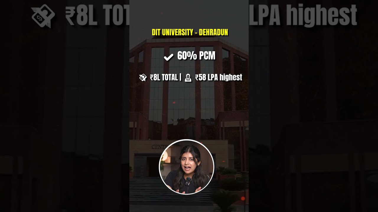 DIT University Dehradun | Board Toppers Ke Liye Reserved Seats | Placements & Fees