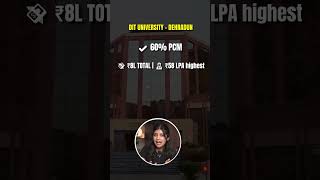 DIT University Dehradun | Board Toppers Ke Liye Reserved Seats | Placements &amp; Fees