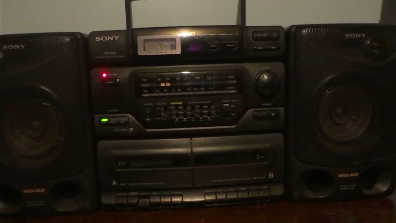 Sony CFD560 radio Cassette recorder and CD YouTube