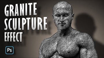 Photoshop: How to Transform a PHOTO into a Solid, GRANITE STATUE!