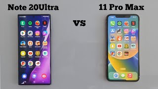 iphone 11 Pro Max vs Samsung Note 20 Ultra || Speed Test