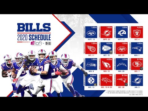 buffalo bills jersey schedule