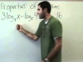 Algebra 2 - Properties of Logarithms