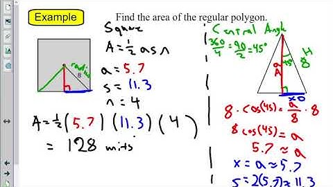 Area of Regular Polygons Part 3