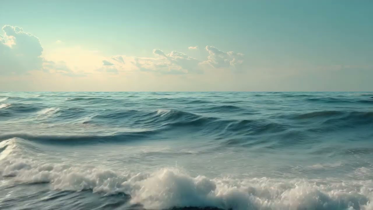 Deep Ocean Relaxation 🌊 Calm Waves & Soothing Blue Water | Stress Relief, Meditation