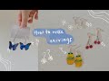 🍒 how to make earrings + shrinky dinks tutorial🌱