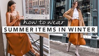 How to Make a Summer Dress Work for Winter – PROJECT SOCIAL T