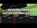Quick Beginner Guitar Tapping Lesson | First 5 Levels of Guitar Tapping