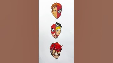 Deadpool ,Spider man and wolverine face pieces Puzzle 🧩 #deadpool #puzzle #art #deadpool #wolverine