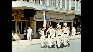 Guerre d'Indochine - Images d'archives 1953: Hanoï - Camerone au 3ème R.E.I. - Défilé du 14 juillet.