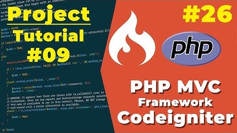 CodeIgniter PHP MVC Project Tutorial Step by Step #9  |  #26