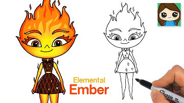How to Draw Ember 🔥 Elemental
