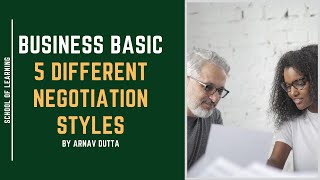 What are the 5 Different Negotiation Styles?