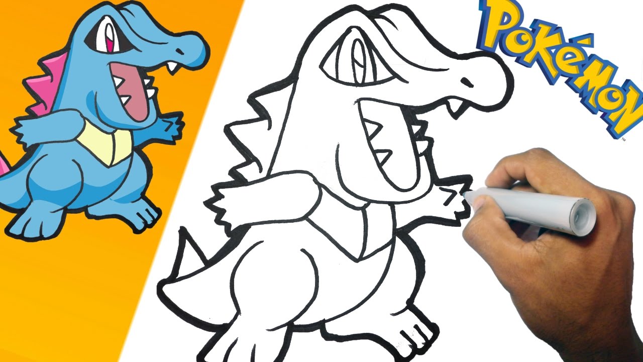 Uncategorized How To Draw Totodile como dibujar a totodile pokemon paso how to draw youtube