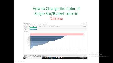 How to Change the Color of Single Bar in Tableau