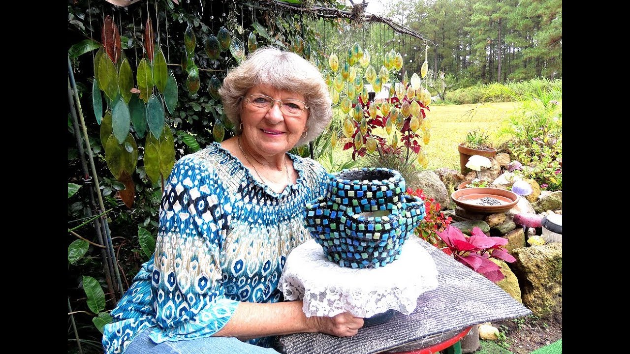 Portland Cement Restoring Old Broken Flower Pot in Ga. U.S.A. YouTube