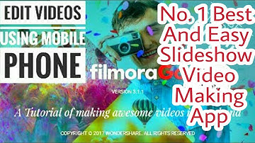 [FilmoraGo] Best Android Video Editor And Create Slideshow Video Maker Software | Tech Lesson Bangla
