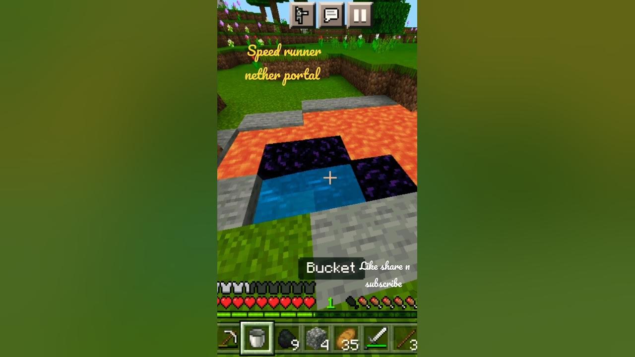 how to make a nether portal with water bucket,how to build a nether