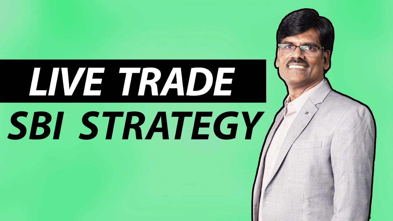 SBI TRADING STRATEGY before Q1 Results 2020 - Live Trade
