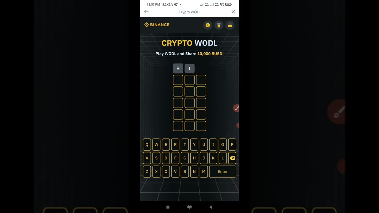 Crypto WODL Binance Answers:3 Play Crypto WODL & Share $BUSD