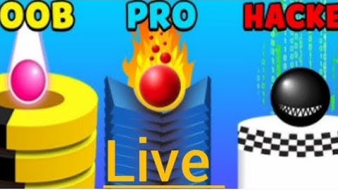 🛑Live Stack ball 3d highest score Level 8002 challenges🎮 #stackbounce🏀#viral #gaming🎮 #stackball3d😈