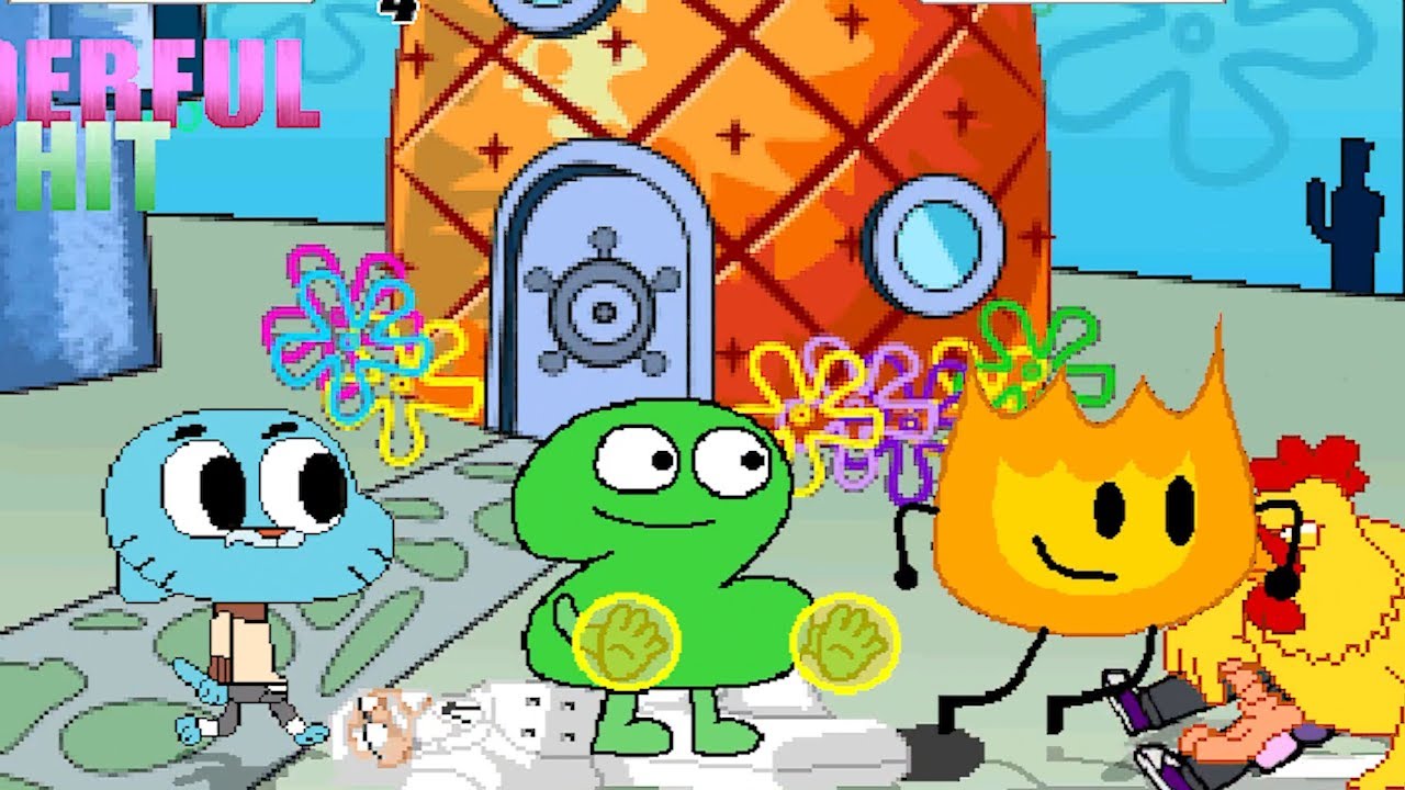 FIREY, TPOT TWO & GUMBALL TEAM UP vs MUGENS IN SURVIVAL MODE