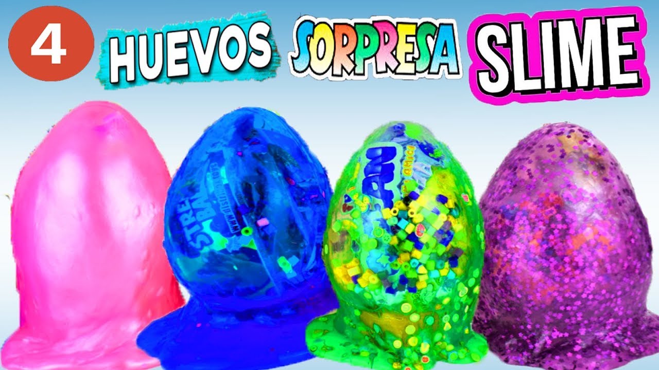 huevos sorpresa de slime