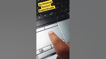 how to enable/disable HP Elitebook touchpad #shorts #pctips #hp #touchpad