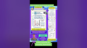How To Read Your Human Design Chart User Guide & Workbook [link in profile to download] #humandesig