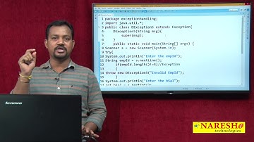 Core Java Tutorial | Exception Handling in Java Part 4 | Mr. Venkatesh