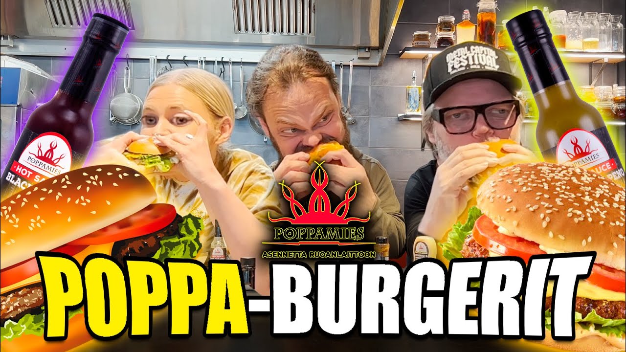 Testissä POPPA-BURGERIT!