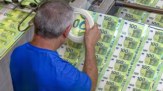 How they Produce Billion € Worth of Bank Notes in Europe - Production Line