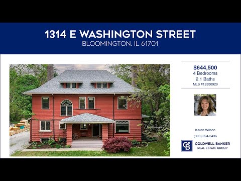 1314 E Washington Street, Bloomington, IL home video tour