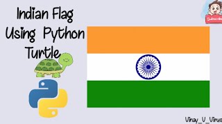 Indian Flag Using Python Turtle 🐢 Python Programming 🐢 Programs For Beginners 🐢