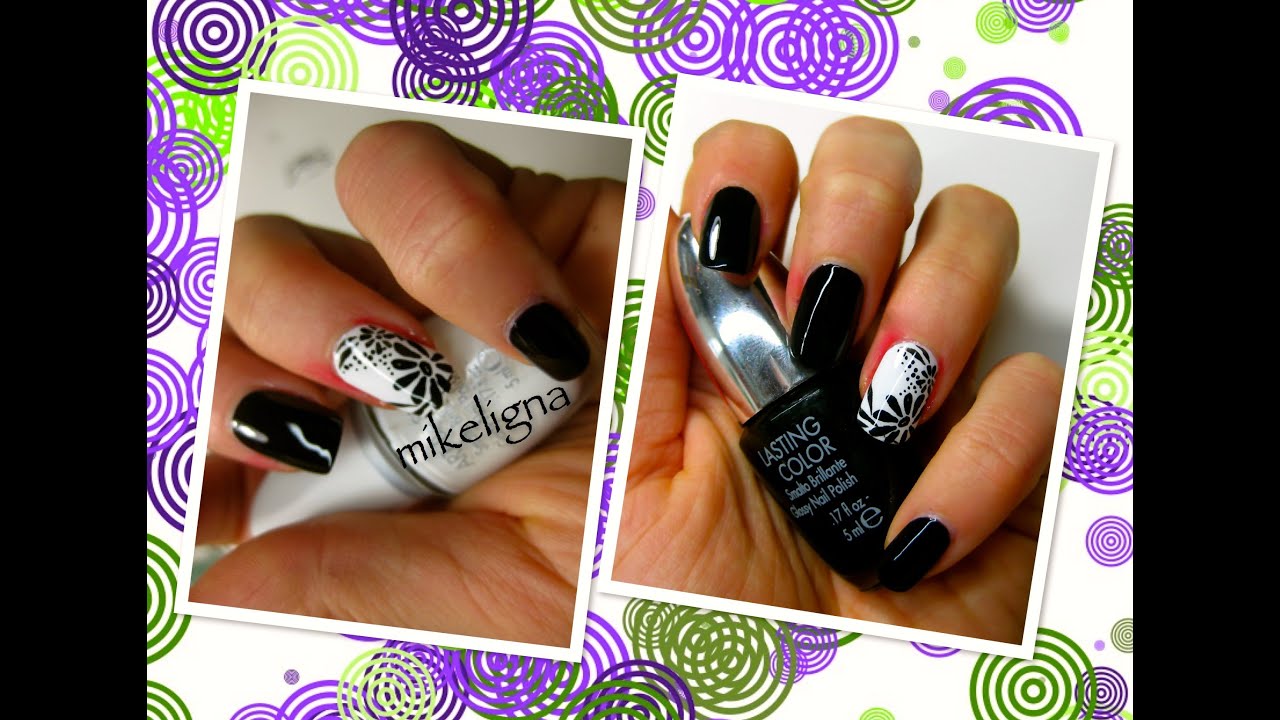 Black Accent Nails [Nail Art Tutorial]