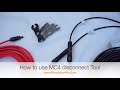 How to  proper use of an mc4 disconnect tool