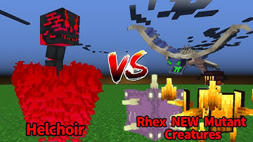 Helchoir vs Rhex NEW Mutant Creatures | Minecraft Mob Battle