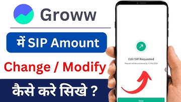 Groww SIP Amount Kaise Modify Kaise Kare | How to Modify SIP Amount in Groww | Groww SIP Modify Kare