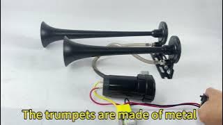 A New dual trumpet air horn with pump for 12V Vehicles