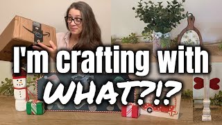 Christmas in July | Crafting My Friend's Stash | Dollar Tree DIY Home Decor | Christmas on a Budget