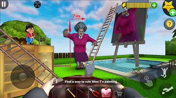 Scary Teacher 3D ( Mod menu) - Troll miss T every day   , gameplay android/ ios