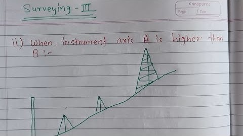 INSTRUMENT AXIS A IS HIGHER THAN B | SURVEY 5TH SEM DERIVATION | @Er.dipesh186 #civilengineering