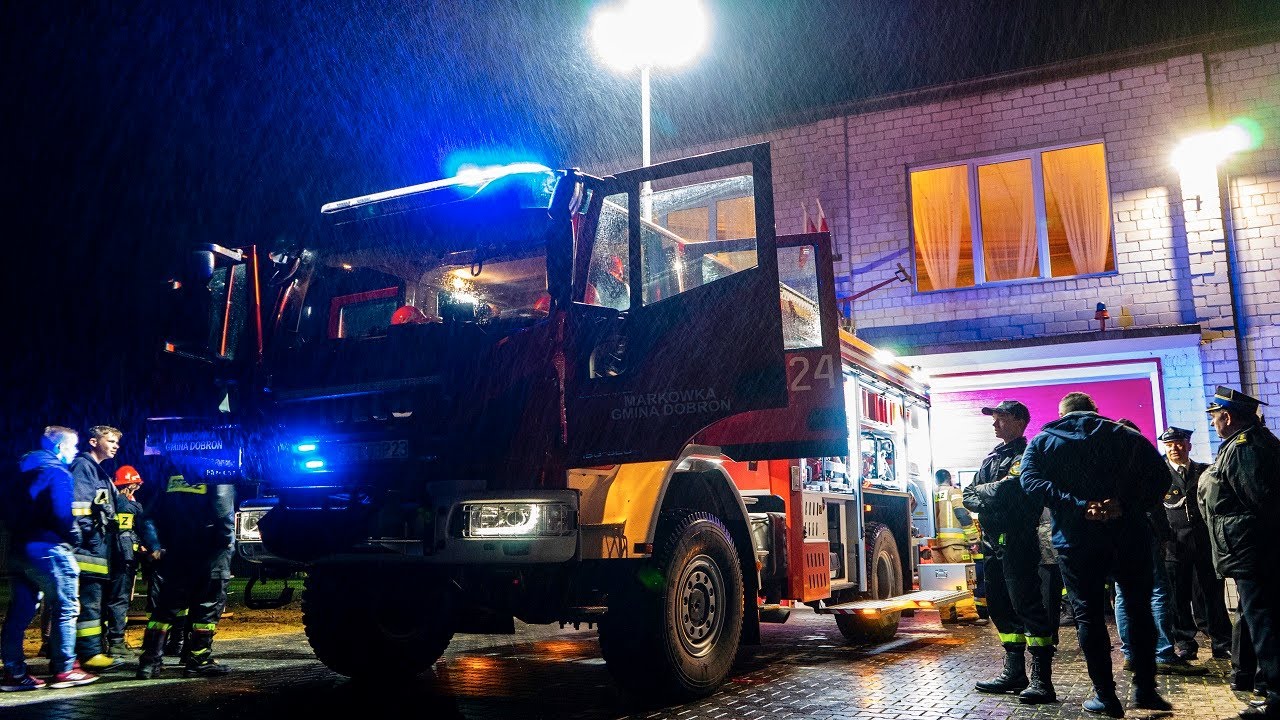 OSP Markówka - huczne powitanie nowego GBA Iveco Eurocargo od Szczęśniaka!